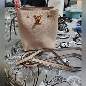 Louis Vuitton Nano Lockme Bucket Bag